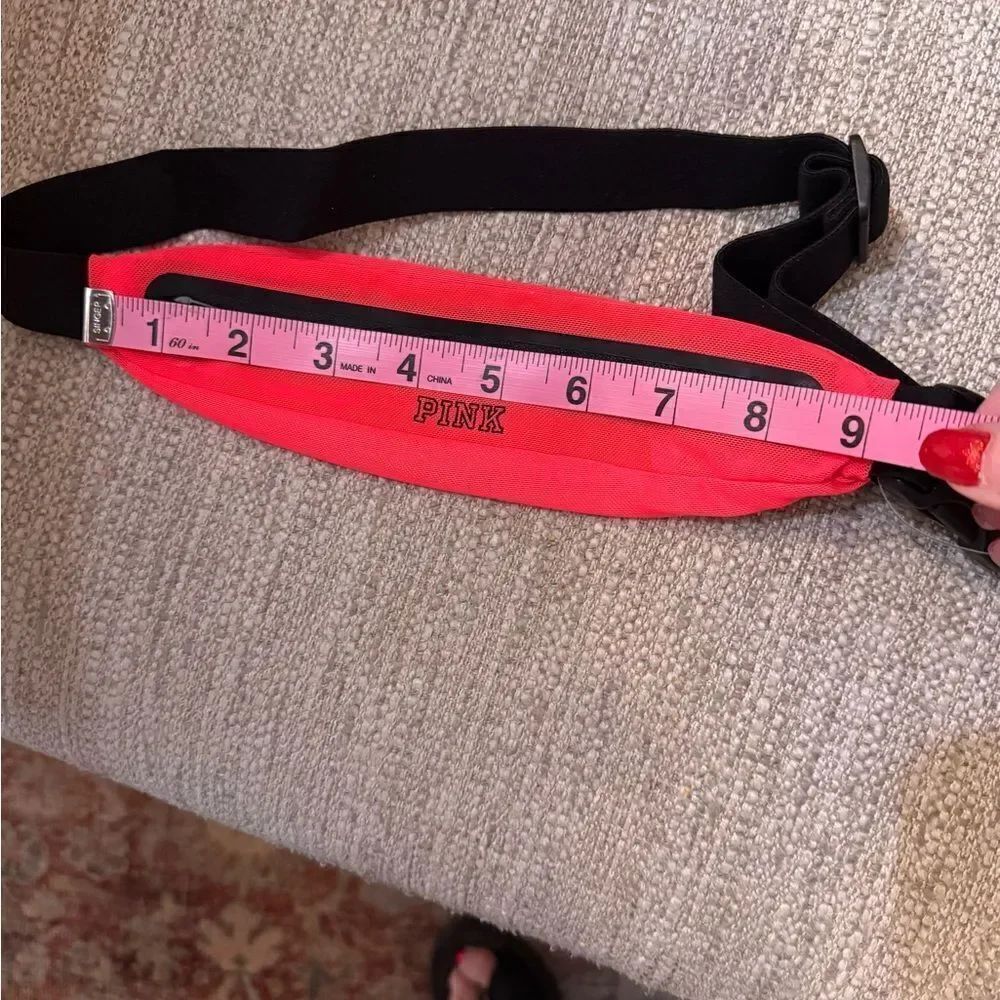 PINK Neon pink mesh small stretchy fanny pack